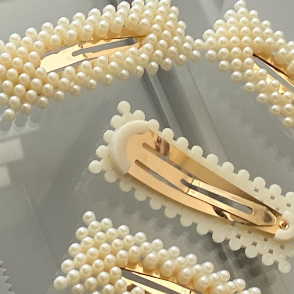 Pearla Architectural Large Hair Clips 4pcs - Picture 5 of 9